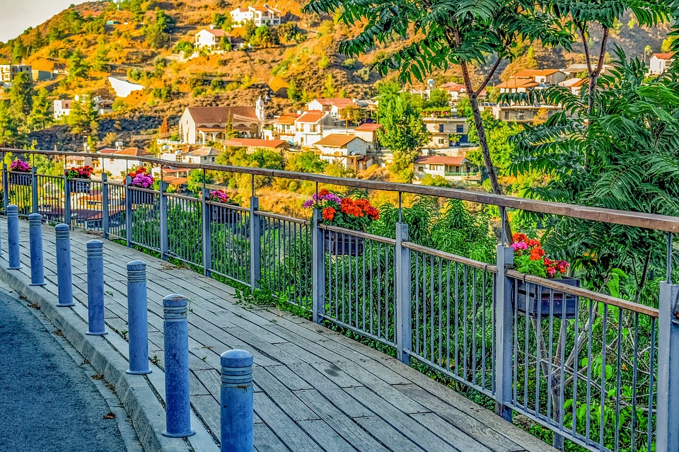 Sidewalk, Village, Pedestrian, Landscape