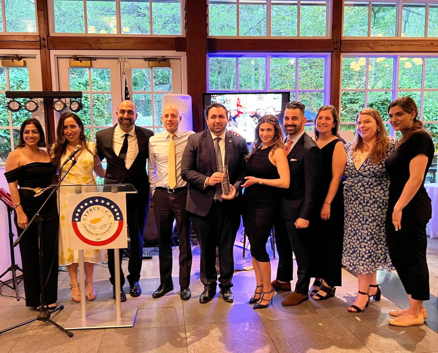 2022 Cyprus U.s. Chamber Gala With Cyp Founders (michael Tannousis Was Given Annual Award)