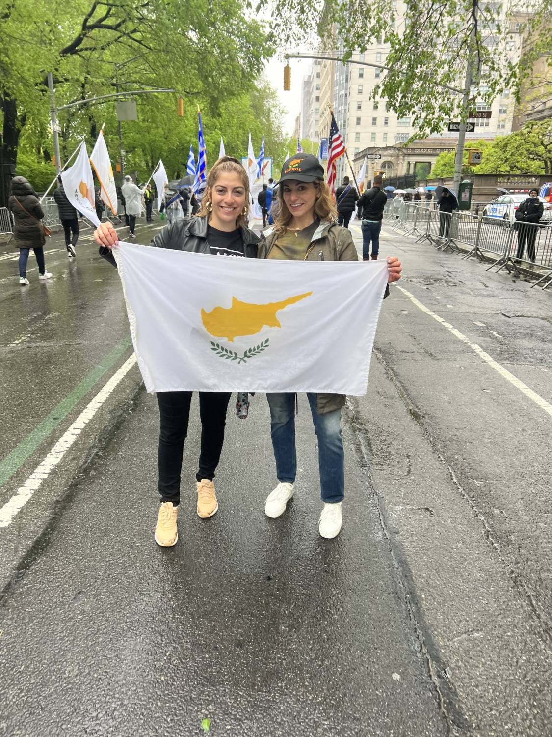 2023 Laura Neroulias Bisiotis & Jovanna Tannousis Representing The Cyprus U.s. Chamber At The Annual Nyc Greek Parade