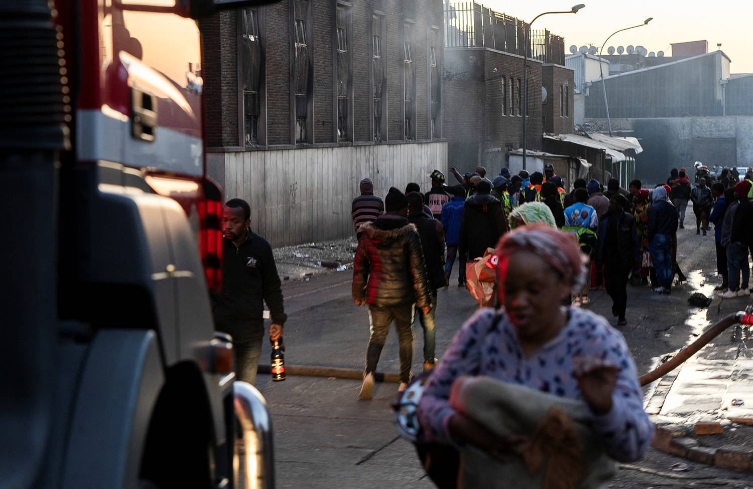 Aftermath Of Fire In Johannesburg