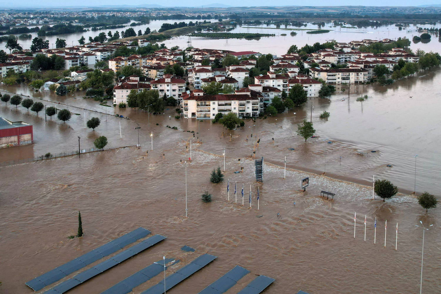 Aftermath Of Storm "daniel", In Central Greece