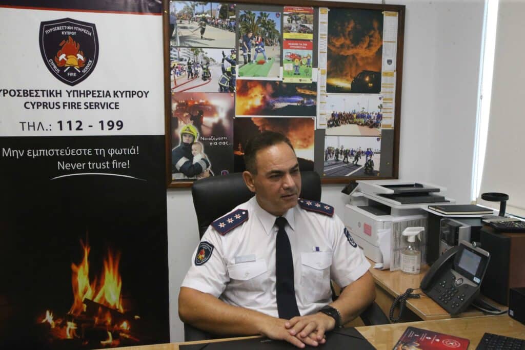 feature jon fire service spokesperson andreas kettis (christos theodorides)