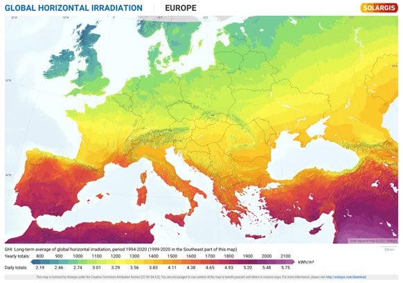 feature karim annually, cyprus receives more energy from the sun per square metre than anywhere else in europe