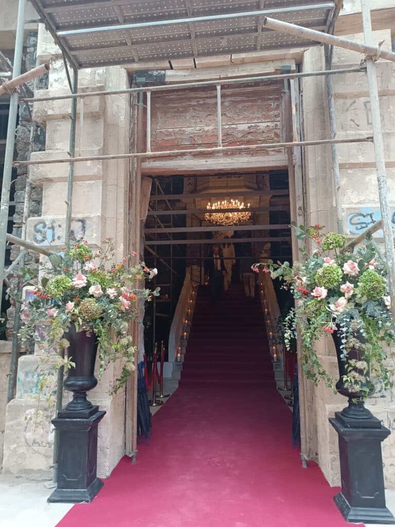 feature nick the red carpet treatment for the press this week the grand entrance of the berengaria