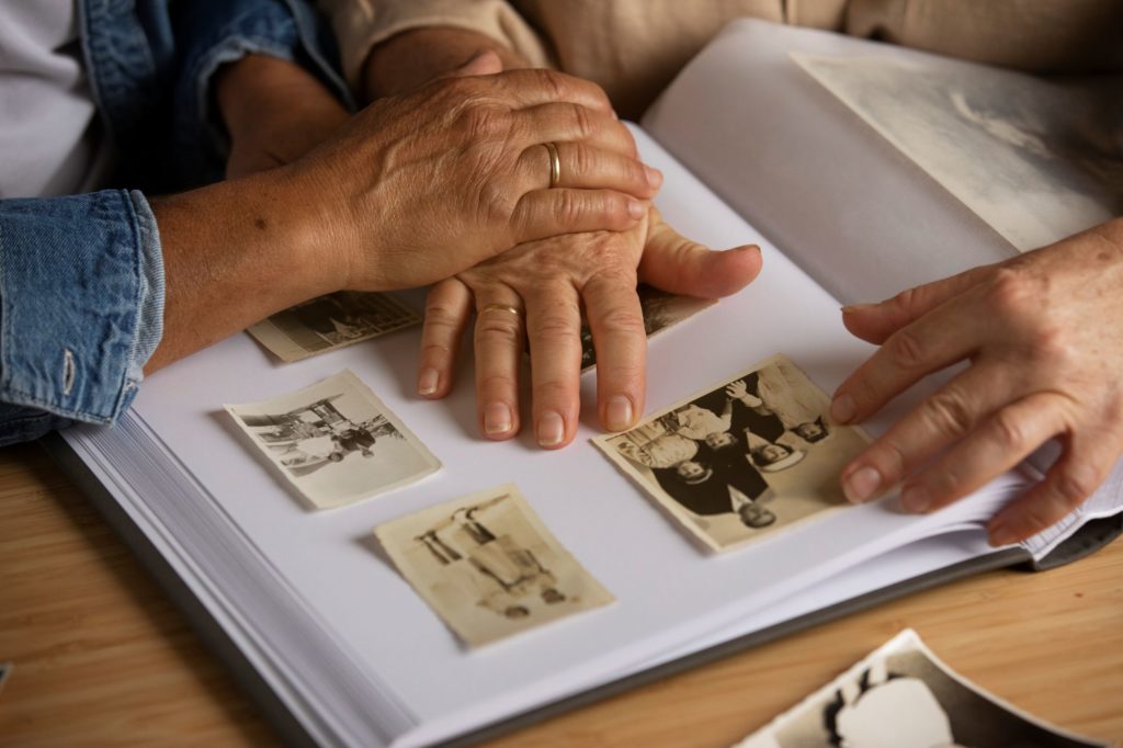 People Looking Picture Album