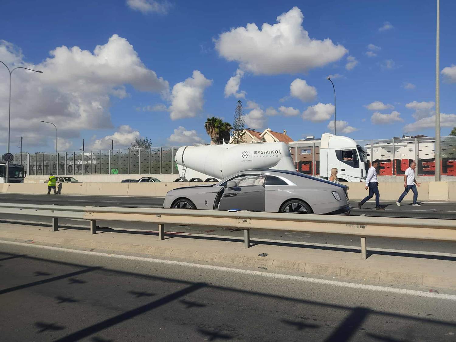 A Car Belonging To Murdered Limassol Businessman Stavros Demosthenous Seen Shortly After His Death On October 17