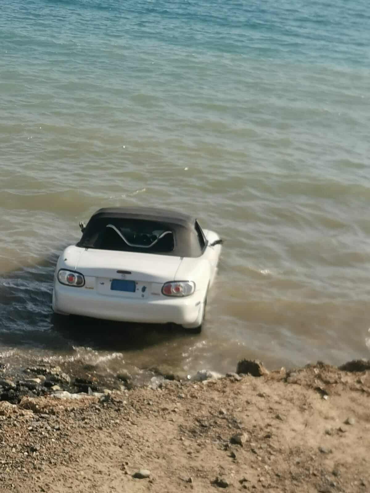 A Man Reportedly Pushed A Car Into The Sea In The Karnagio Area In Limassol On November 23. Ioanna Mantzipa