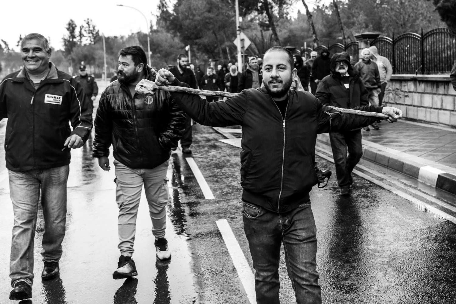 Dairy Farmers Protest Outside Presidential Palace. February 2, 2025. Mattpress George Christophorou