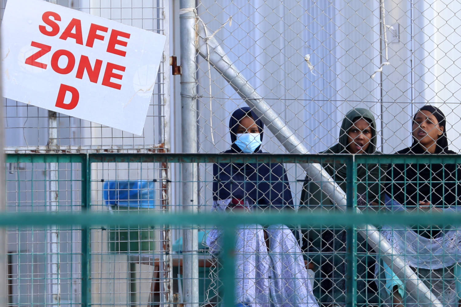 People At The Pournara Migrant Reception Centre. January 14. Mattpress George Christophorou