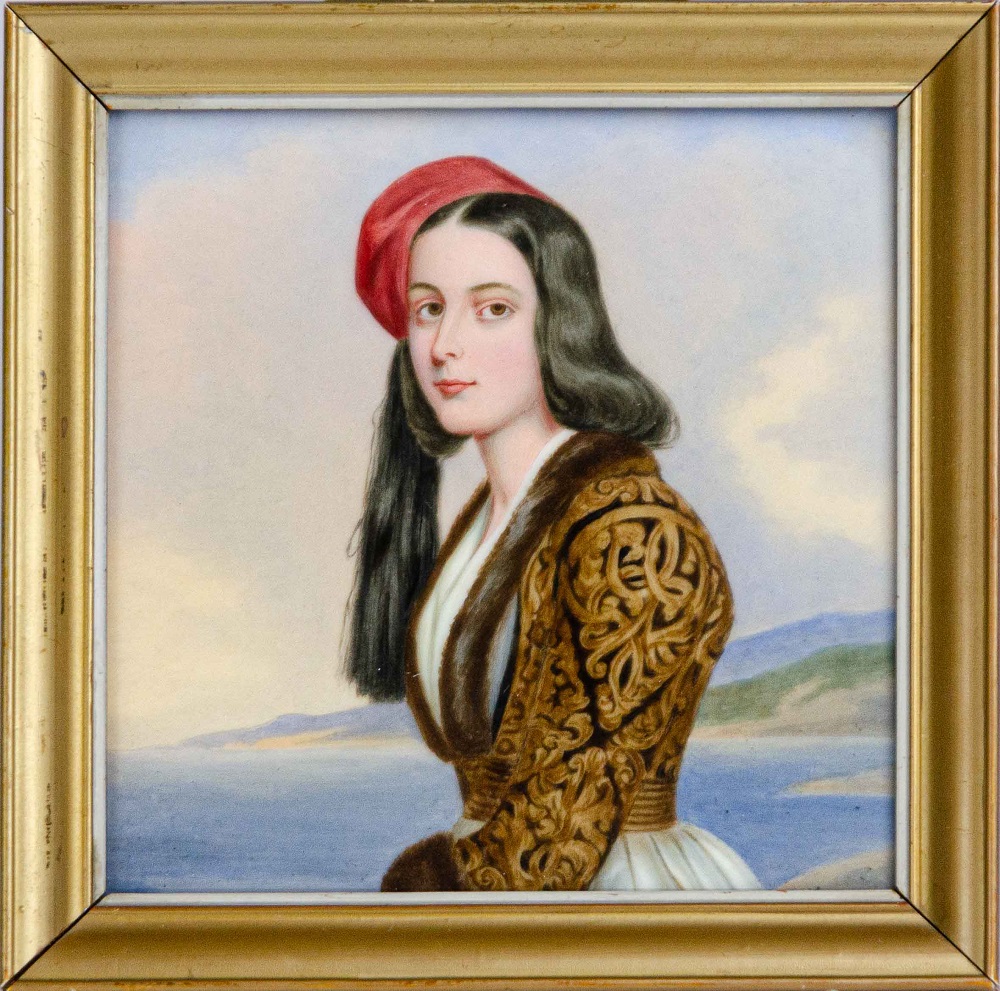 Roza Botsaris Porcelain Plaque Frame