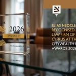 Elias Neocleous & Co LLC Named Law Firm of the Year – Cyprus at the Citywealth IFC Awards 2026
