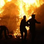 Police arrest six over bonfire checks as fireworks, weapons and drugs seized