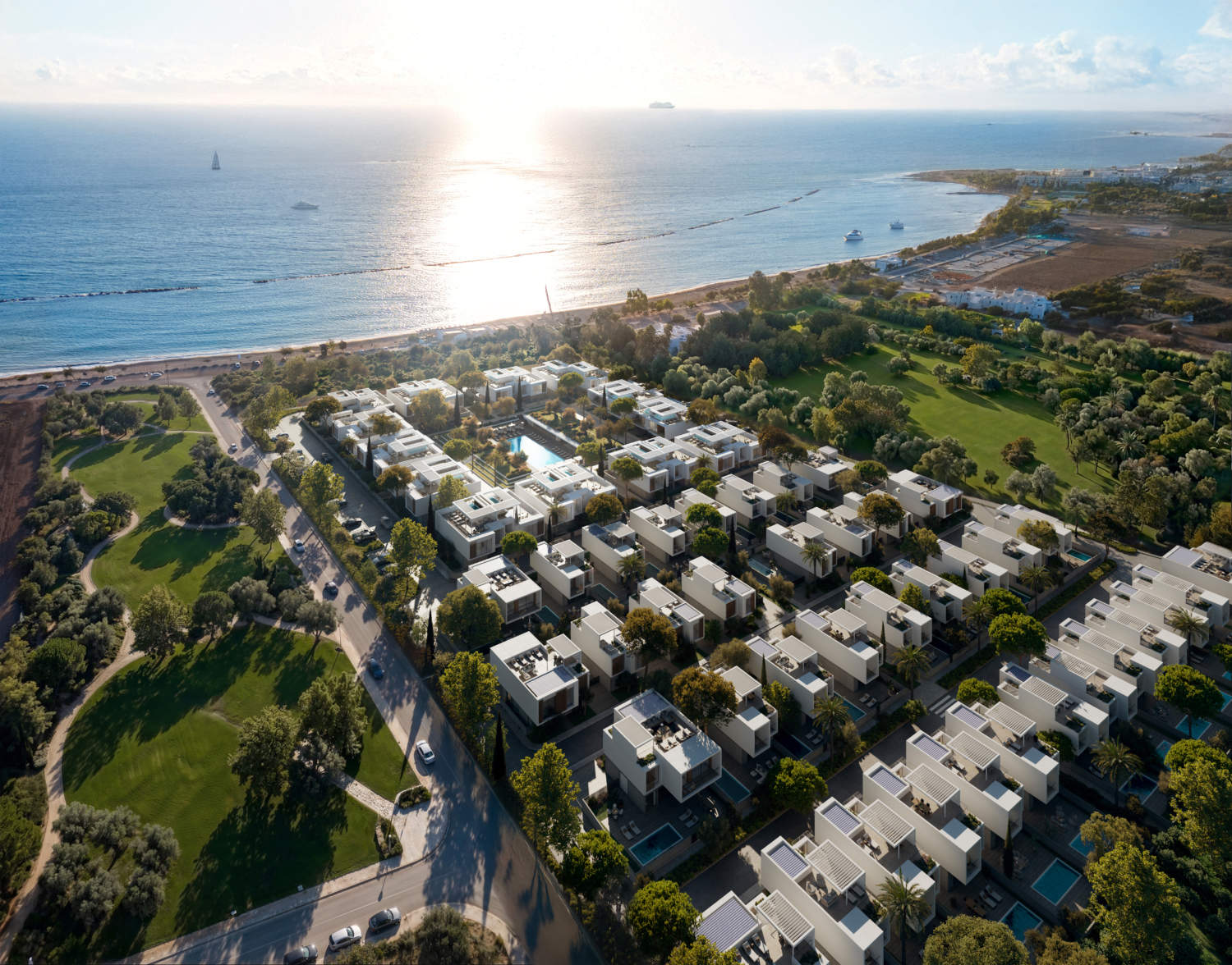 Geroskipou Residential View 02 Aerial Ocean Blink